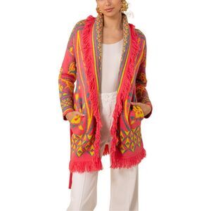 Hale Bob Womens Alessandra Wool-Blend Cardigan